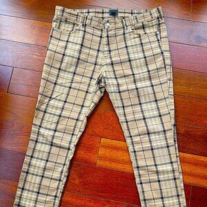 H&M plaid jeans